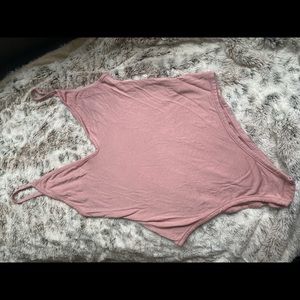 Pink bodysuit, NWOT, Size 6